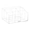 Mind Reader Desktop Organizer, 7-compartment, Office Essentials, Modern, Office, Acrylic, 8.5"L x 6.5"W x 4.75"H, Clear